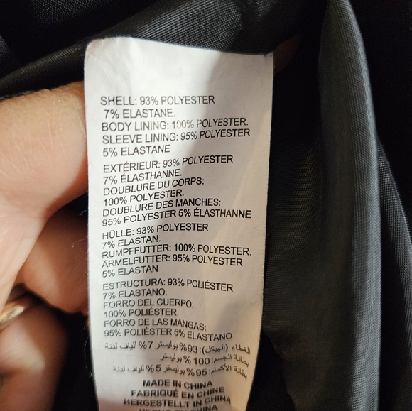 Addition Elle |  MTL 1980 | Black Blazer | Size 8 US - Picture 8 of 8